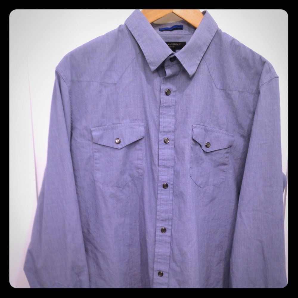 Snap Button collar shirt